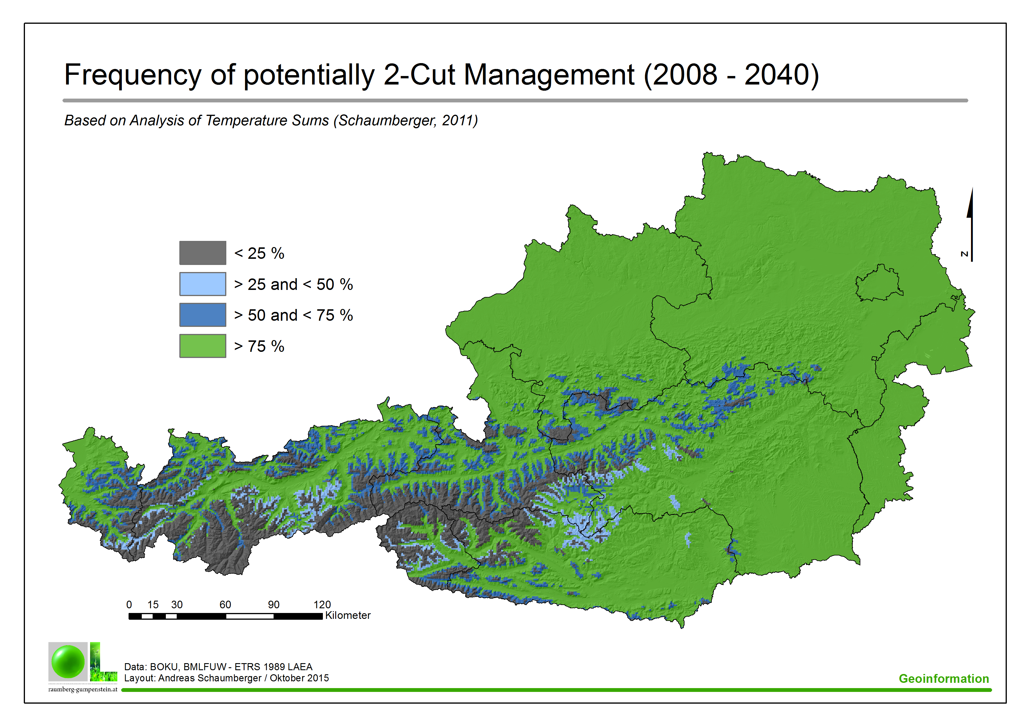 Frequency of 2-Cut Management 2008-2040